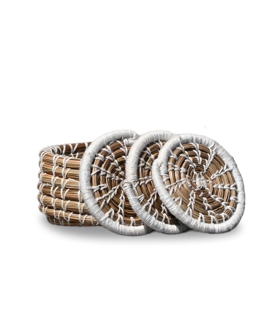 Hand-Knitted Tea Coasters – Himalayan Pine Needle Coasters