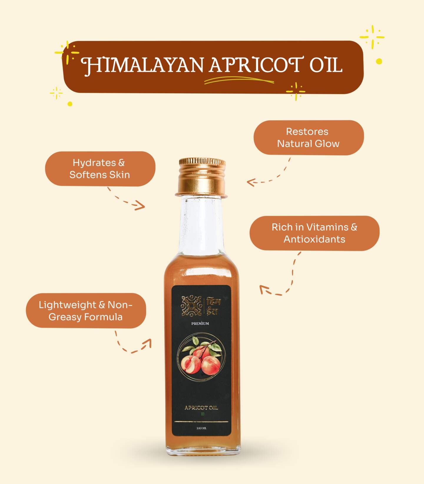 Apricot Oil – Pure Cold-Pressed Pahadi Gutti Ka Tel
