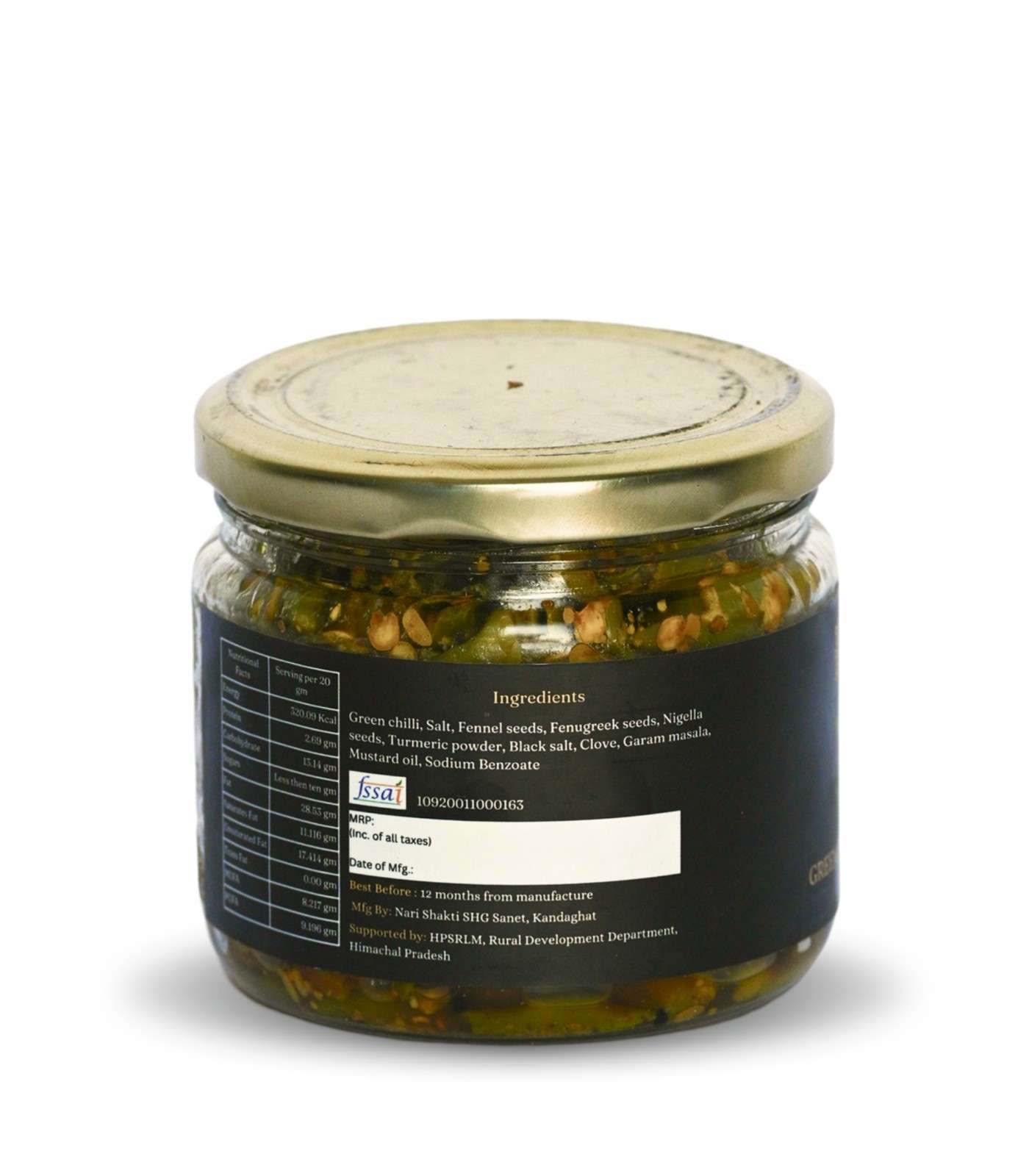 Green Chilli Pickle - Pahari Mirch Ka Achar