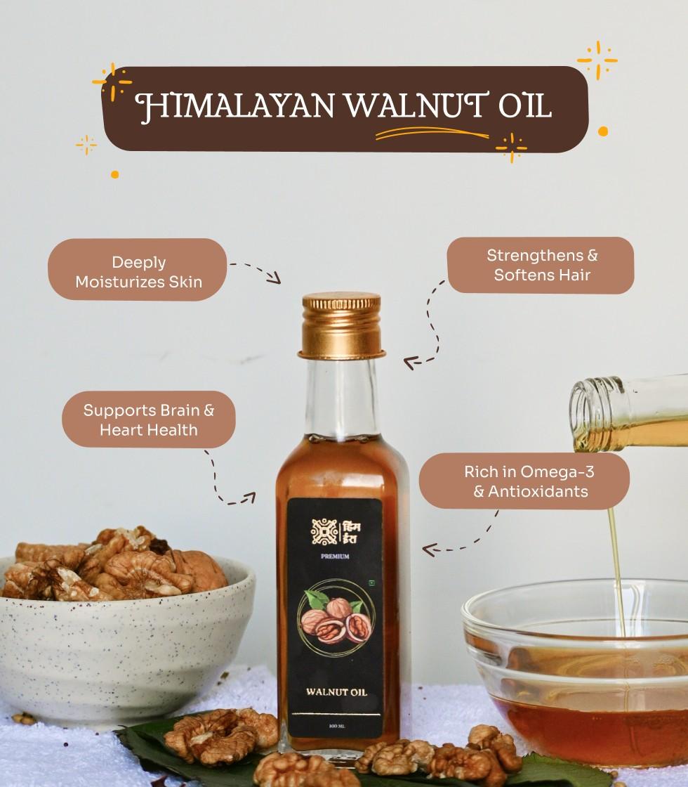 Walnut Oil – Himalayan Cold-Pressed Pure Akhrot Ka Tel