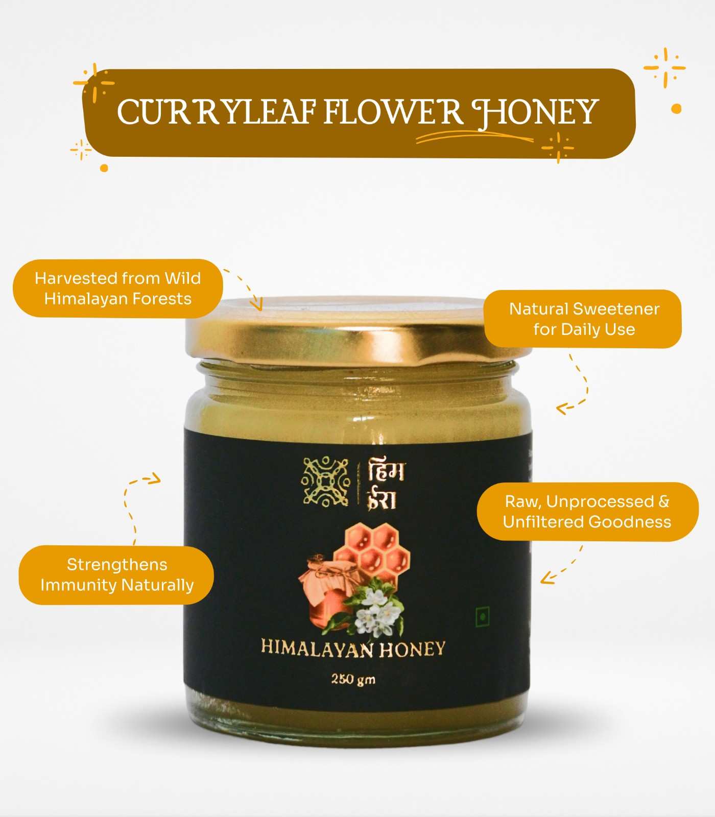 Curryleaf Flower Honey – Pure Wild Forest Honey