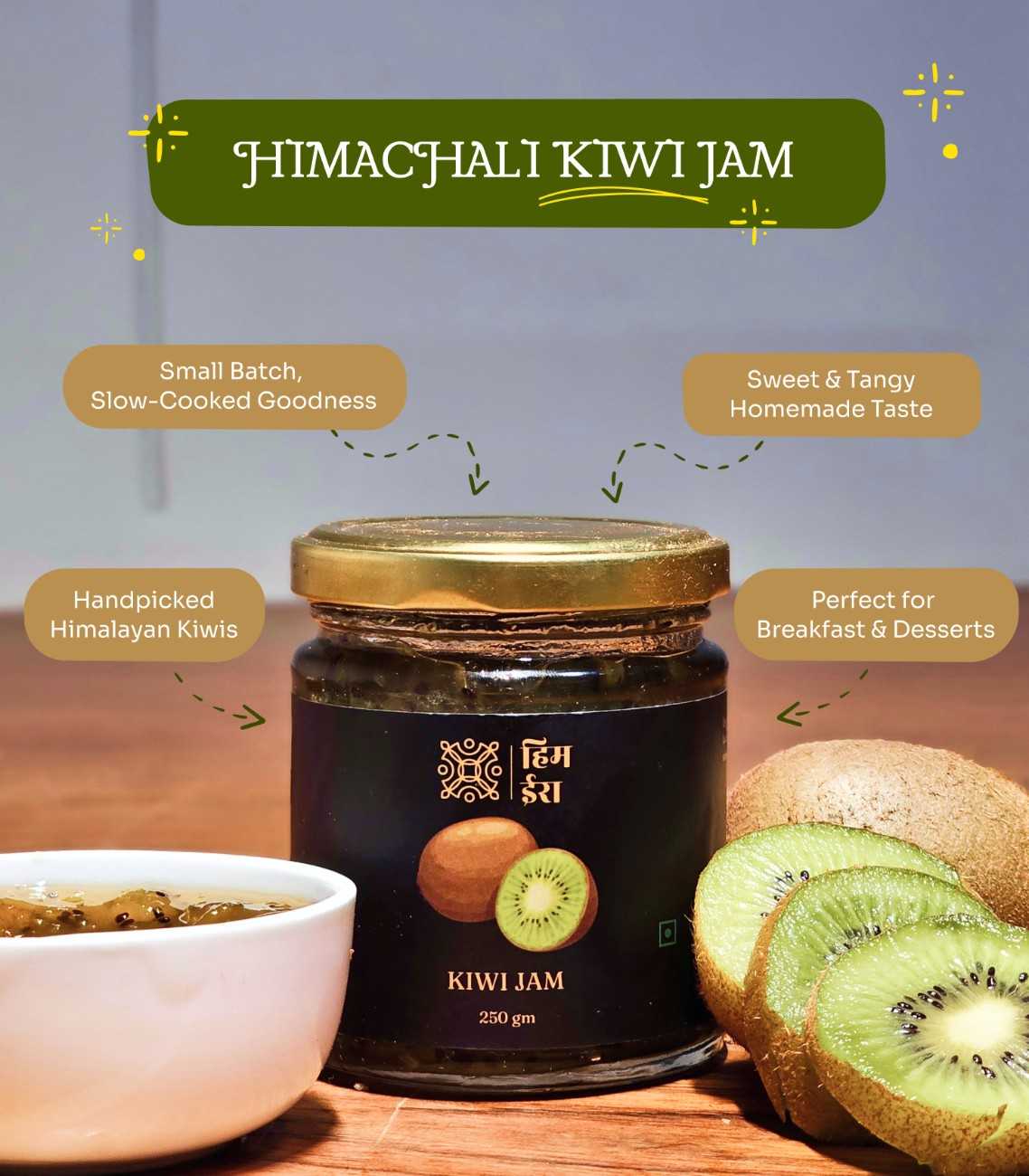 Himachali Kiwi Jam – Sweet & Tangy